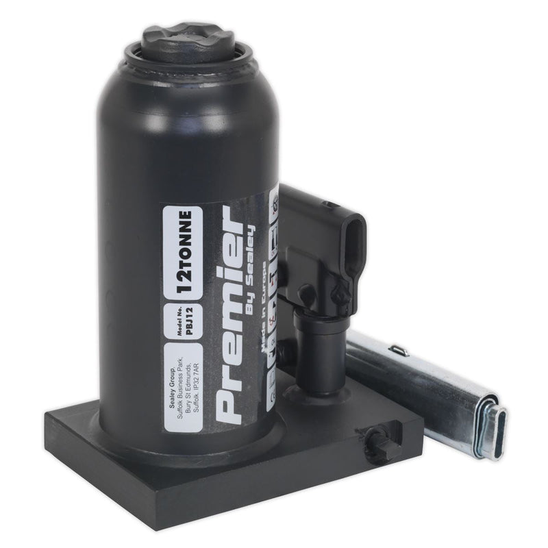 Sealey Premier Bottle Jack 12 Tonne PBJ12 Sealey - Dynamic Drive