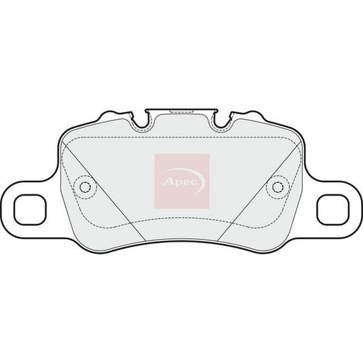 Apec Rear Brake Pad Set fits Porsche 918 Spyder 2013 on 4.6