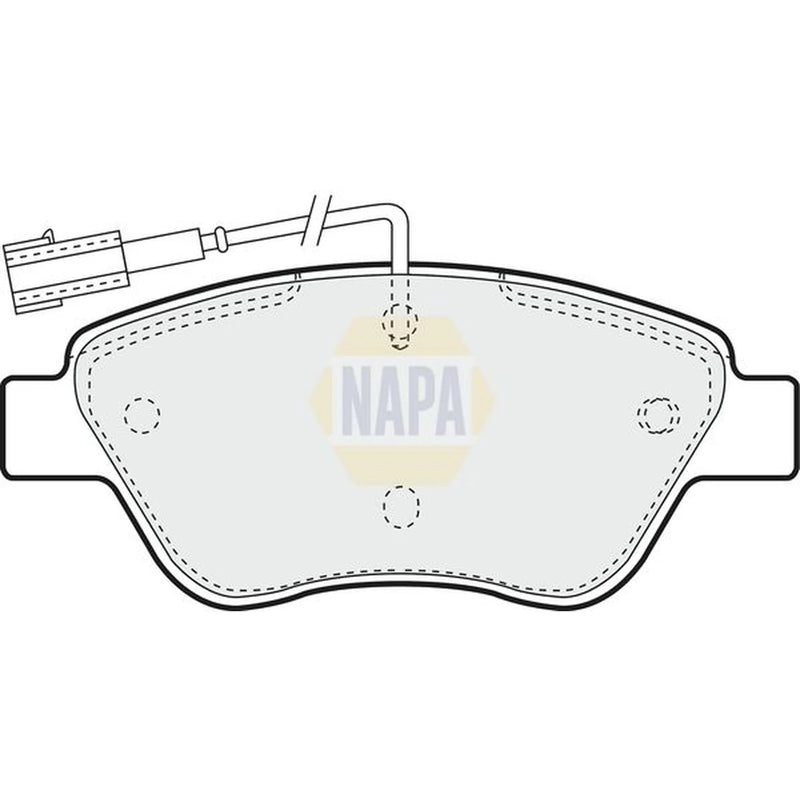 NAPA Front Brake Pad Set fits Fiat Bravo II 2007-2014 1.4