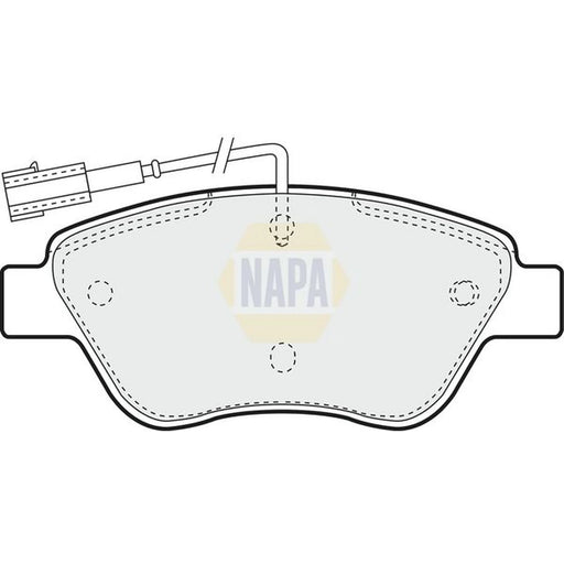 NAPA Front Brake Pad Set fits Fiat Bravo II 2007-2014 1.4