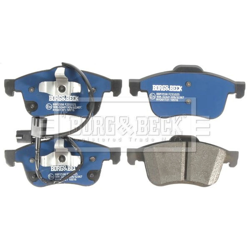 Borg & Beck Front Brake Vented Discs & Pads fits Chrysler Delta 2011 on 2.0