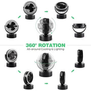 Camptech Luna 2 In 1 LED Light & Fan Camptech - Dynamic Drive