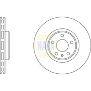 NAPA 2 x Vented Front Brake Discs NBD5467-x2