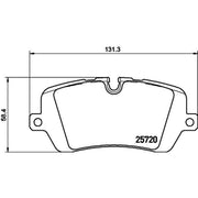 Mintex Rear Brake Pad Set fits Land Rover Defender 2020 on 2.0 3.0
