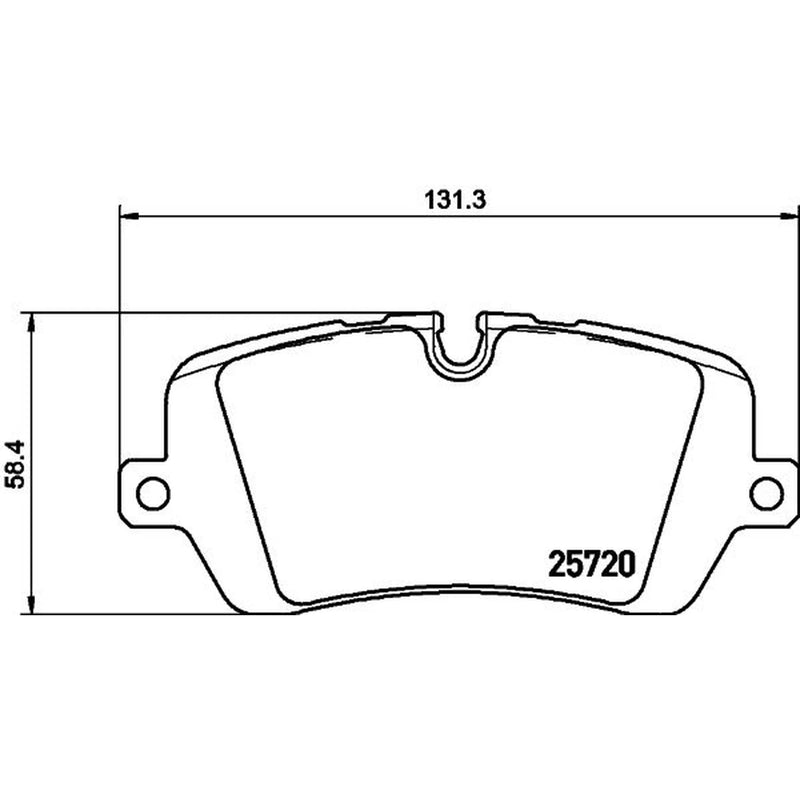 Mintex Rear Brake Pad Set fits Land Rover Defender 2020 on 2.0 3.0