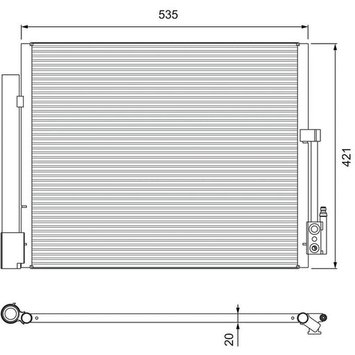 Valeo Air Conditioning Condenser 814382