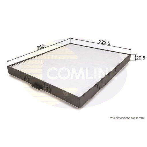 Comline Cabin Air Filter (Pollen Filter) fits Kia Sedona 1999-2007 2.5 2.9 3.5