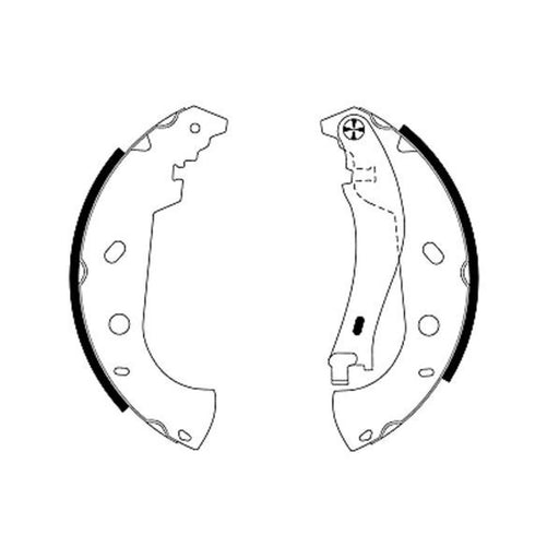 Mintex Brake Shoe Set Axle Kit fits Fiat Marea 1999-2002 1.6