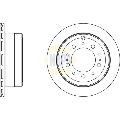 NAPA 2 x Vented Brake Discs fits Toyota Land Cruiser Amazon 1998-2007 4.2 4.7