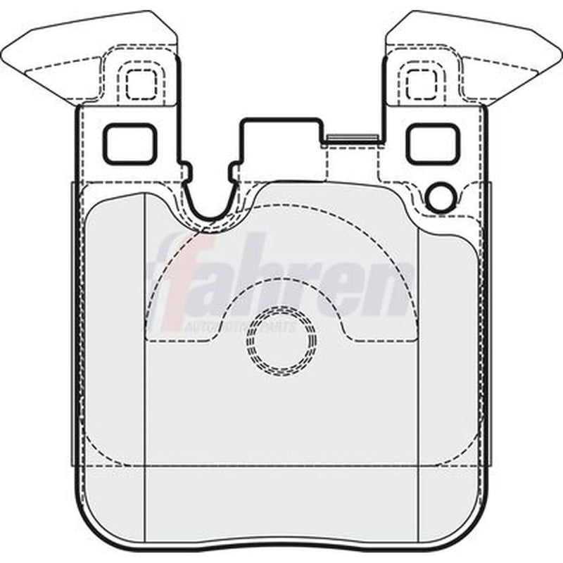 Fahren Rear Brake Pad Set FBP3736
