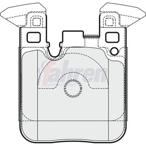 Fahren Rear Brake Pad Set FBP3736