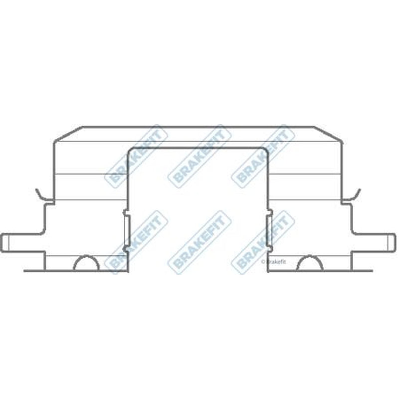 Apec Brake Pad Accessory Fitting Kit Front fits Subaru Forester 1997-2002 2.0