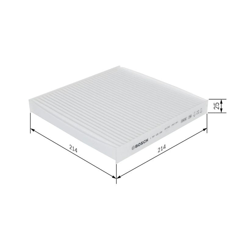 Bosch Cabin Air Filter (Pollen Filter) fits Smart Fortwo 2007-2013