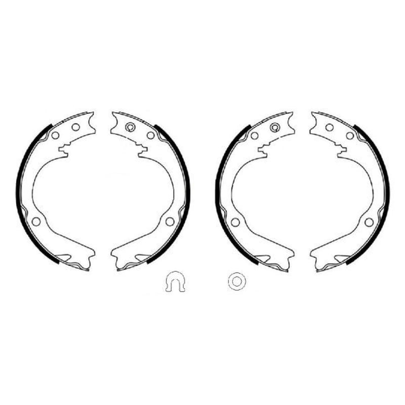 Mintex Parking Brake Shoe Set fits Subaru Impreza 2001-2002 2.0