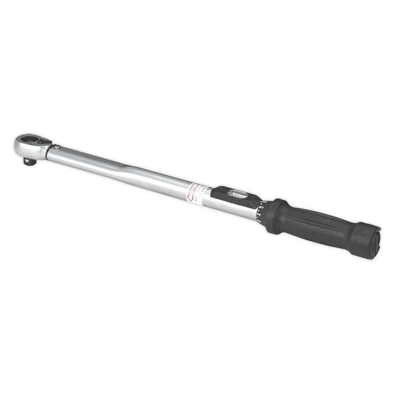 Sealey Torque Wrench Locking Micrometer Style 1/2"Sq Drive 40-210Nm(30-150lb.ft) Sealey - Dynamic Drive