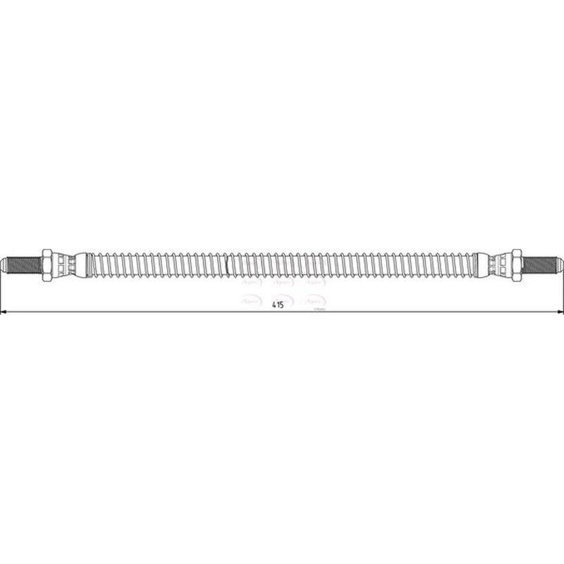 Apec Brake Hydraulic Hose Line Front fits Ldv 200 1989-1996 2.0