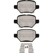 Juratek Rear Brake Pad Set fits Opel Mokka / Mokka X 2012-2019 1.4 1.6