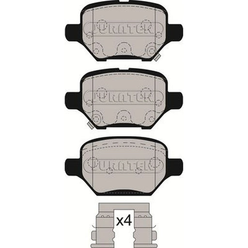 Juratek Rear Brake Pad Set fits Opel Mokka / Mokka X 2012-2019 1.4 1.6