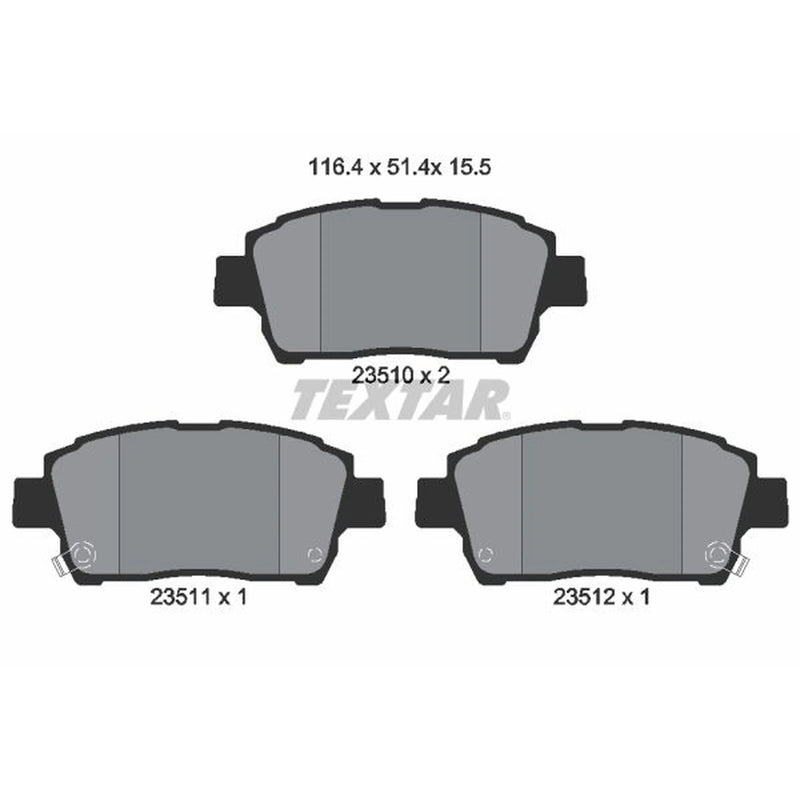 Textar Front Brake Pad Set 2351002