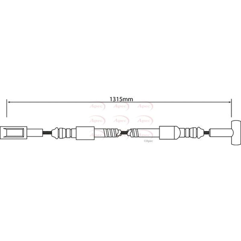 Apec Handbrake Cable Right Rear CAB1241