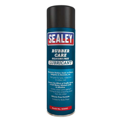 Sealey Rubber Care Silicone Free Lubricant 500ml Pack of 6 SCS043 Sealey - Dynamic Drive