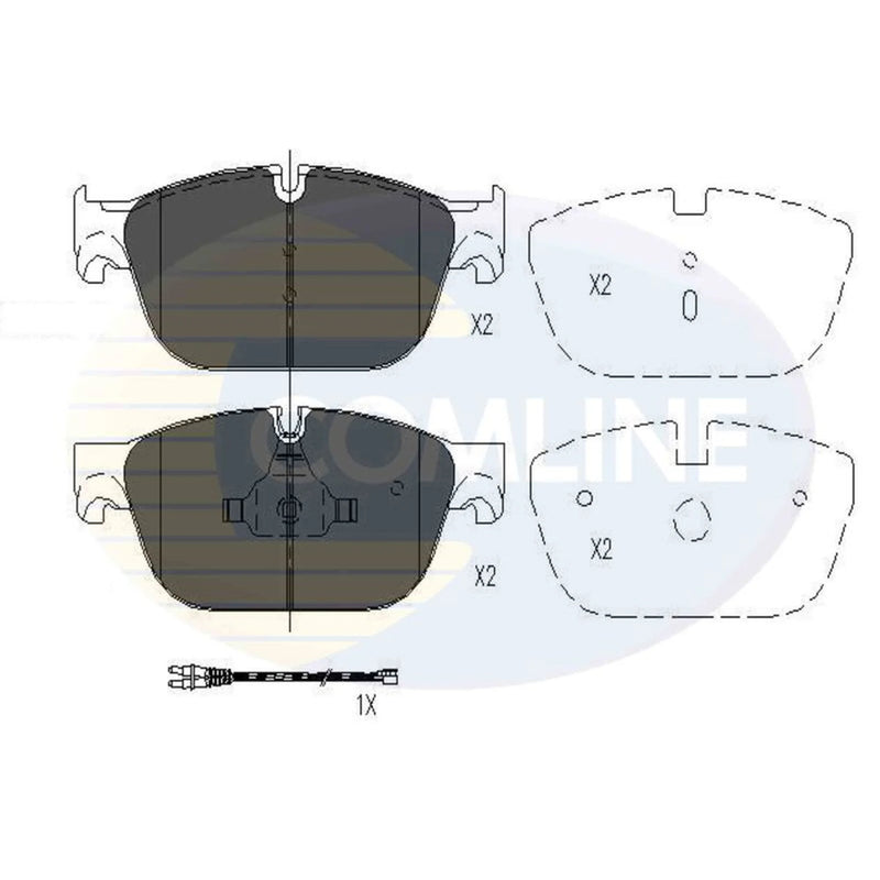 Comline 4 x Front Brake Pad Set fits Citroën C5 III 2008-2017 2.0 3.0
