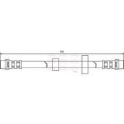 Apec Brake Hydraulic Hose Line Front fits VW Transporter 1990-2003