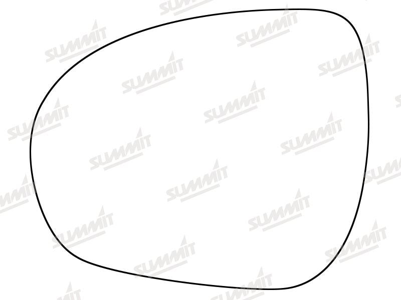 Summit Stick-On Standard Mirror Glass fits Fiat 500X 15 on LHS Summit - Bars 4 Cars