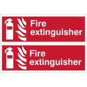 Draper Fire Extinguisher' Fire Equipment Sign (Pack of 2) - SS30 - image 1