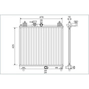 Valeo Engine Radiator 701138