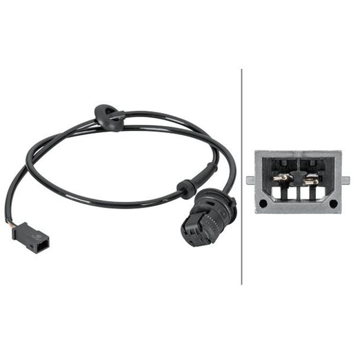 Hella ABS Wheel Speed Sensor Rear fits Audi A6 C4 1995-1997 2.8