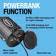 Ring Handheld Digital Tyre Inflator Air Compressor USB LED Cordless Ring Automotive - Dynamic Drive