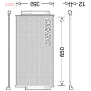 Denso Air Conditioning Condenser DCN09047