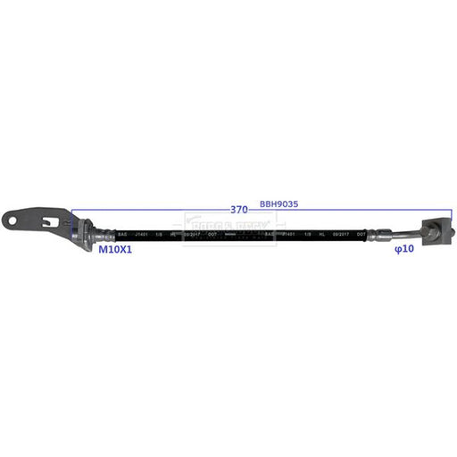 Borg & Beck Brake Hydraulic Hose Line Rear Right BBH9035