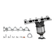 Hella Manifold Catalytic Converter fits Opel Astra H 2004-2010 1.6