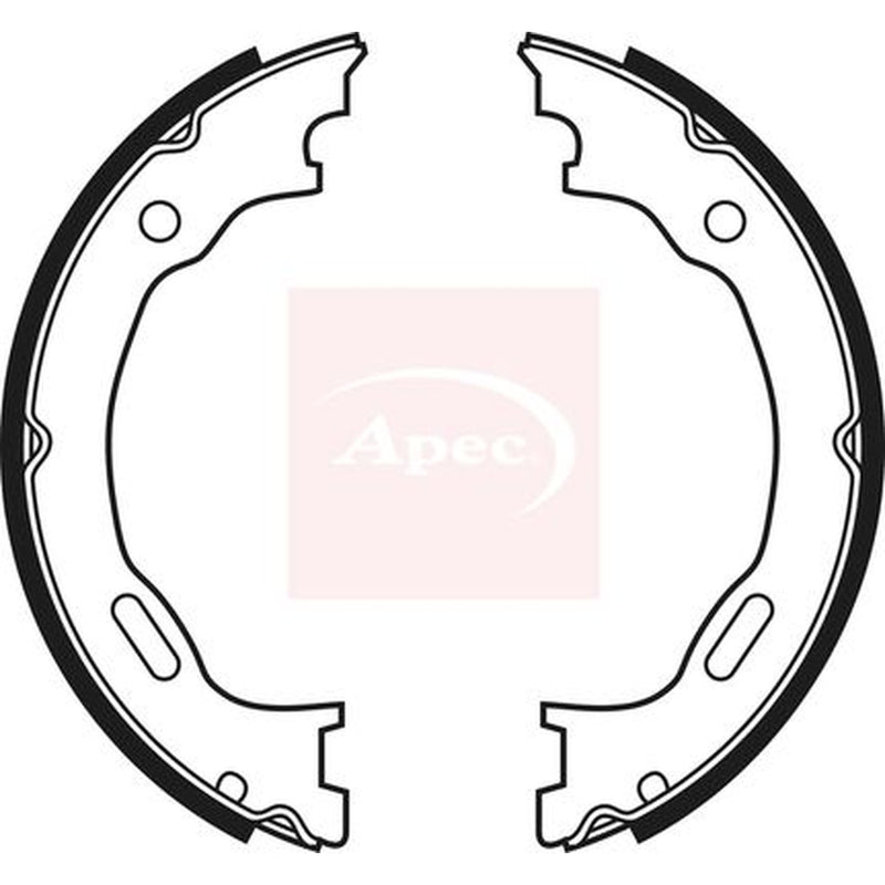 Apec Parking Brake Shoe Set fits Chrysler 300C 2004-2023 3.0 3.5 5.7