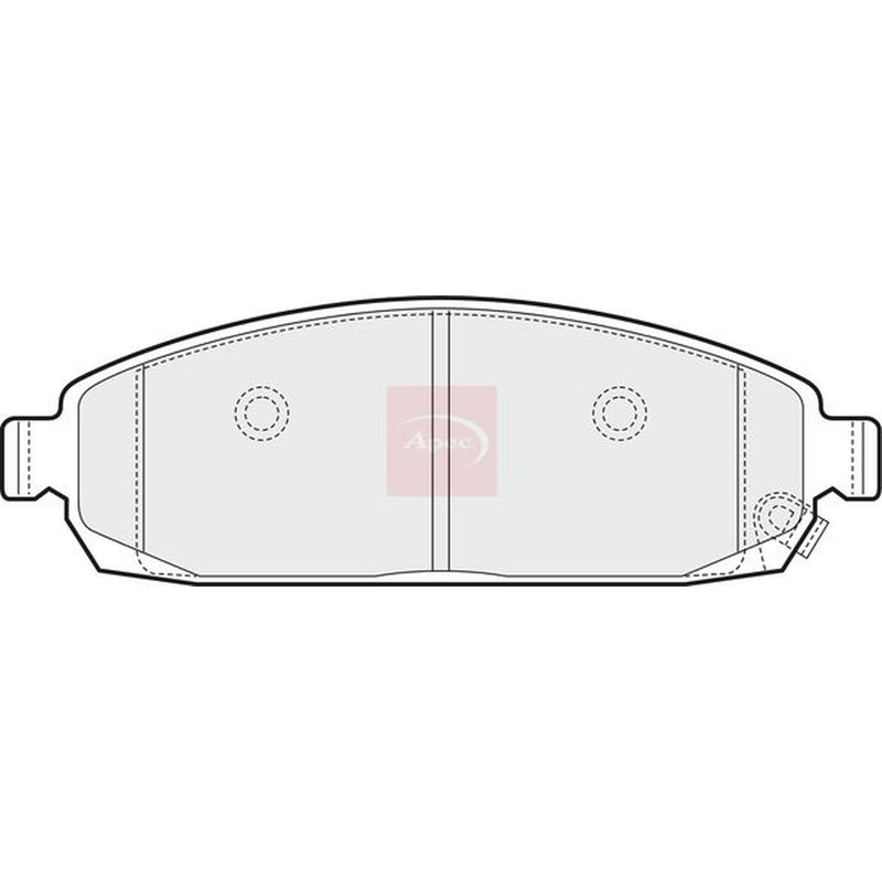 Apec Front Brake Pad Set fits Jeep Commander 2005-2010 3.0 5.7