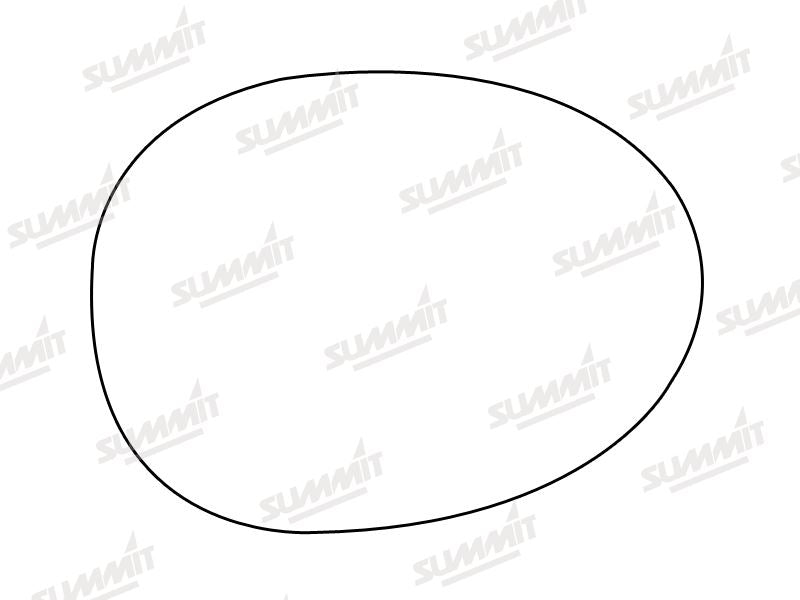 Summit Non-Heated Base Plate With Standard Mirror Glass fits Peugeot 107 05 on RHS Summit - Bars 4 Cars