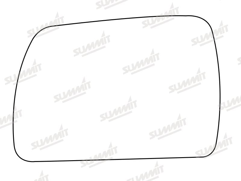 Summit Stick-On Aspheric Mirror Glass fits BMW X3 03 to 10 LHS Summit - Bars 4 Cars