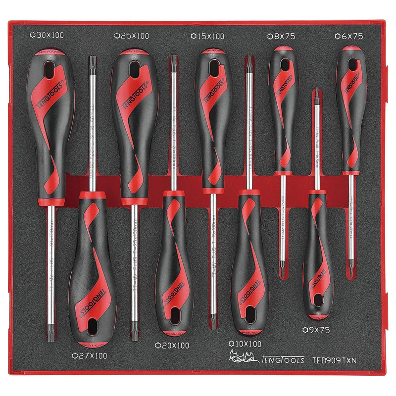 Teng Tools Screwdriver Set TX FOAM2 9 Pieces Teng Tools - Dynamic Drive
