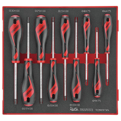 Teng Tools Screwdriver Set TX FOAM2 9 Pieces Teng Tools - Dynamic Drive