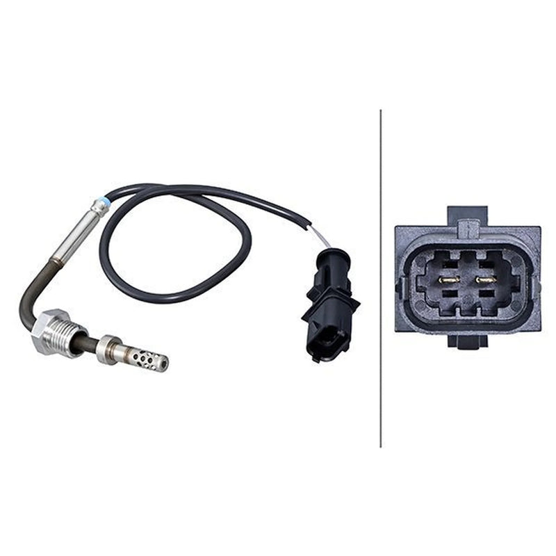 Hella Exhaust Gas Temperature Sensor fits Jeep Grand Cherokee IV 2013 on 3.0