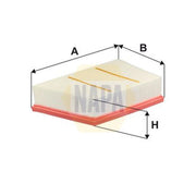 NAPA Engine Air Filter fits Jaguar E-Pace 2017-2018 2.0