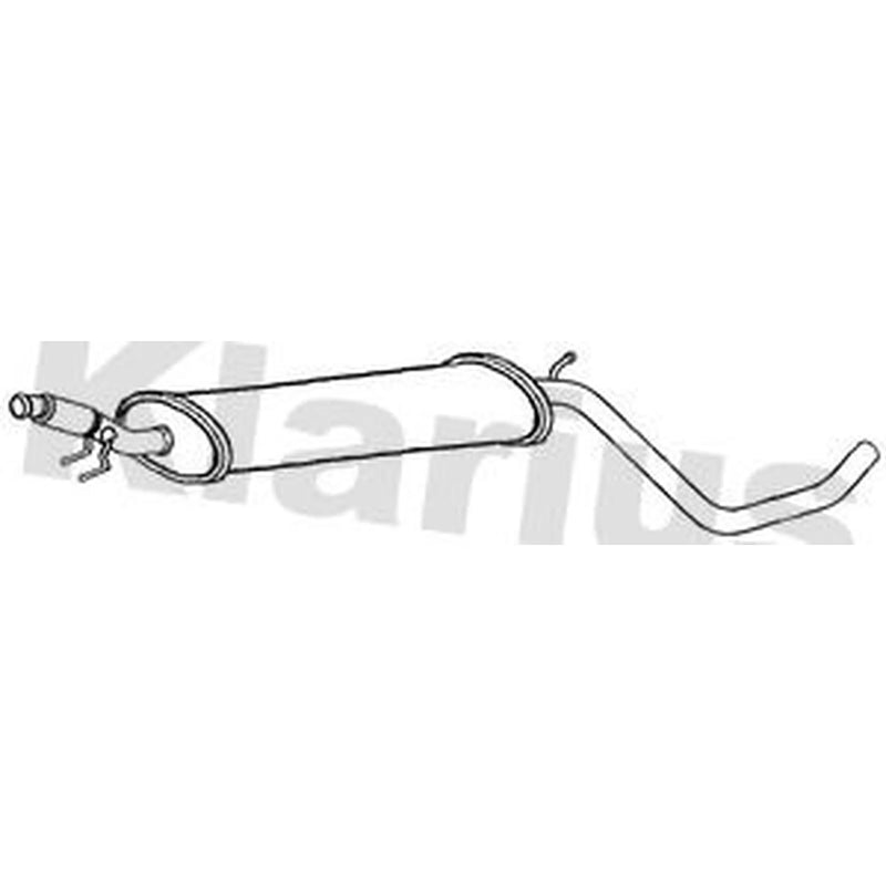Klarius Box With Centre Pipe Centre fits Nissan Juke 2019 on 1.0