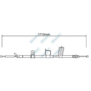 Apec Handbrake Cable Right Rear BBC3316