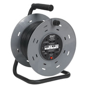 Sealey Cable Reel 50m 4 x 230V 1.25mmï Thermal Trip BCR50 Sealey - Dynamic Drive
