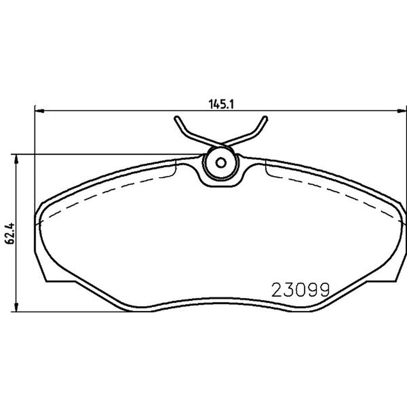 DON Front Brake Pad Set fits Nissan Primastar 2001-2006 1.9 2.0 2.5