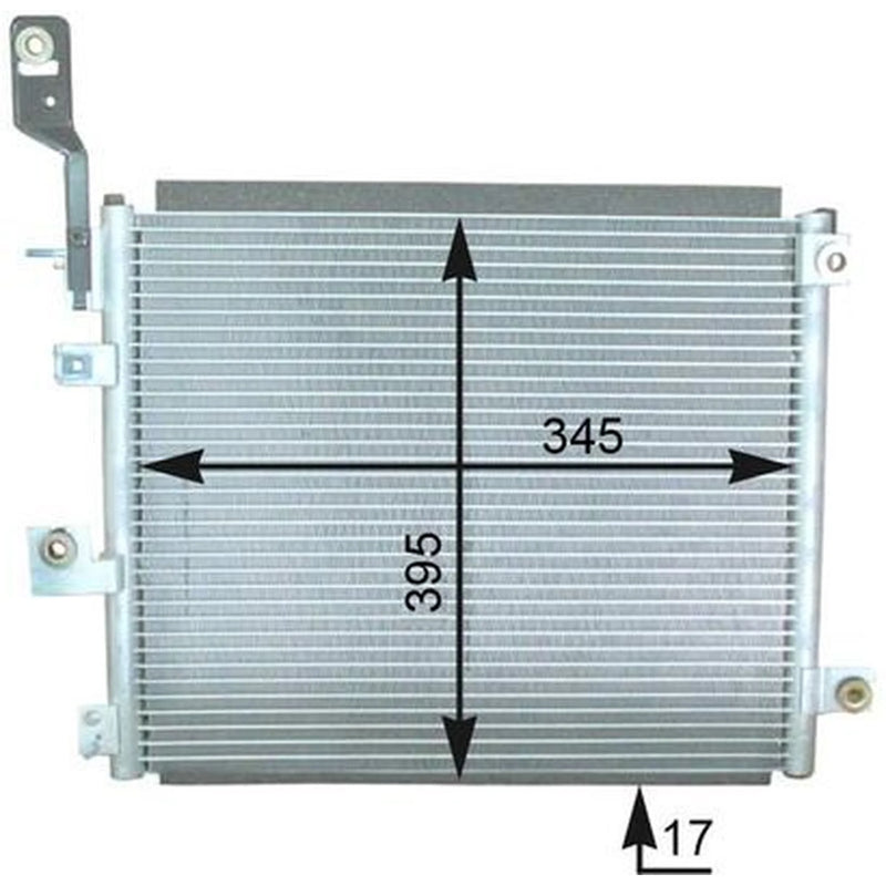 Mahle Air Conditioning Condenser fits Hyundai Amica / Atoz 2003-2010 1.1