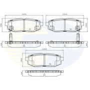 Comline Rear Brake Solid Discs & Pads fits Subaru Forester 2013 on 2.0