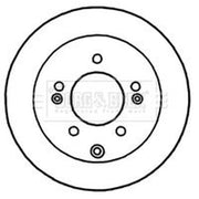 Borg & Beck Rear Brake Vented Discs & Pads fits Kia Soul I 2009-2014 1.6
